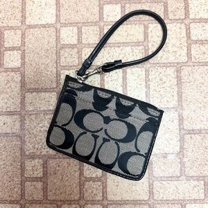 Coach Black Wristlet